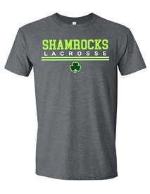 Shamrocks Dark Grey Soft Style Cotton Anniversary Grey T-shirt - Orders due by Friday. March 24, 2023